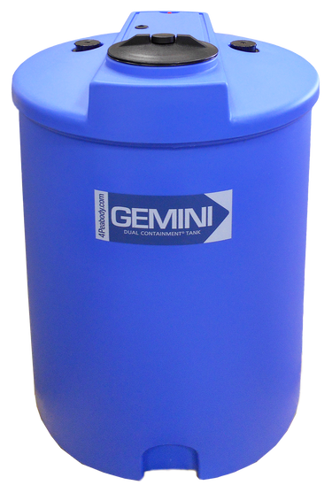 120 Gal Gemini Dual Containment® Tank - LPE SD 1.5 - Blue